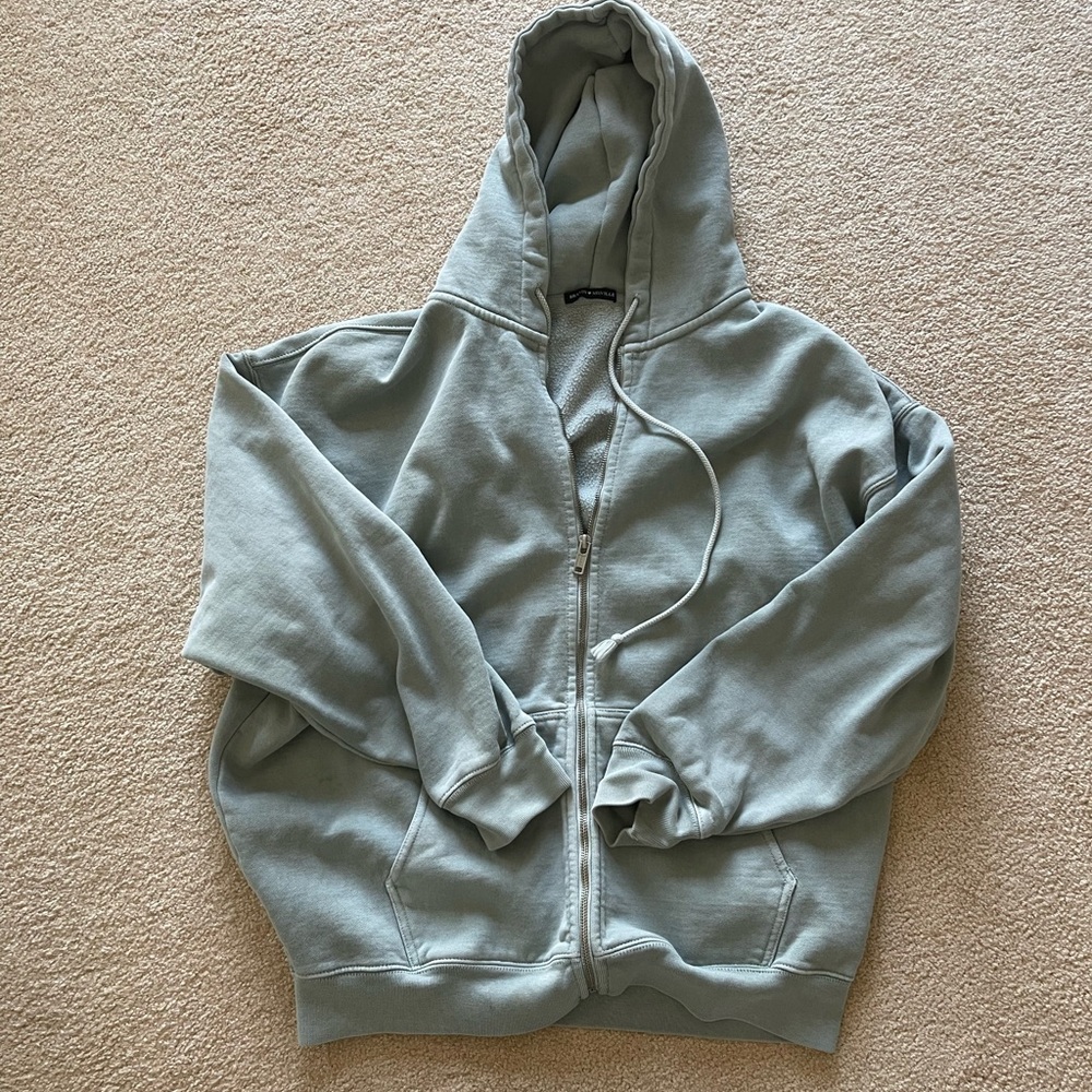 Brandy Melville Sea Foam Green Christy Hoodie